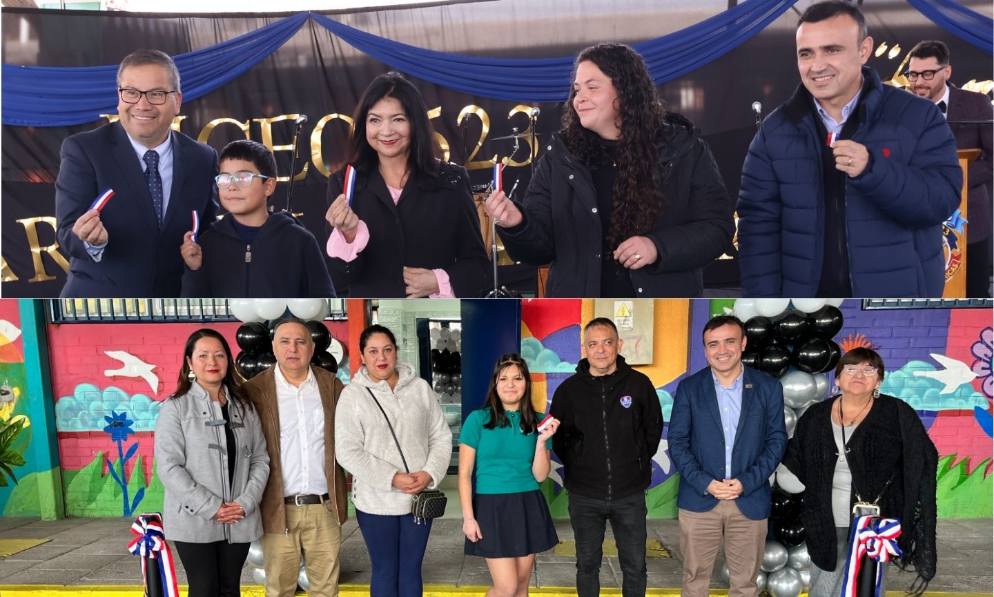 ​Infraestructura digna para La Pintana: SLEP Del Pino y Municipio inauguran obras de mejoramiento en el Liceo El Roble y el Liceo Parque Las Américas.