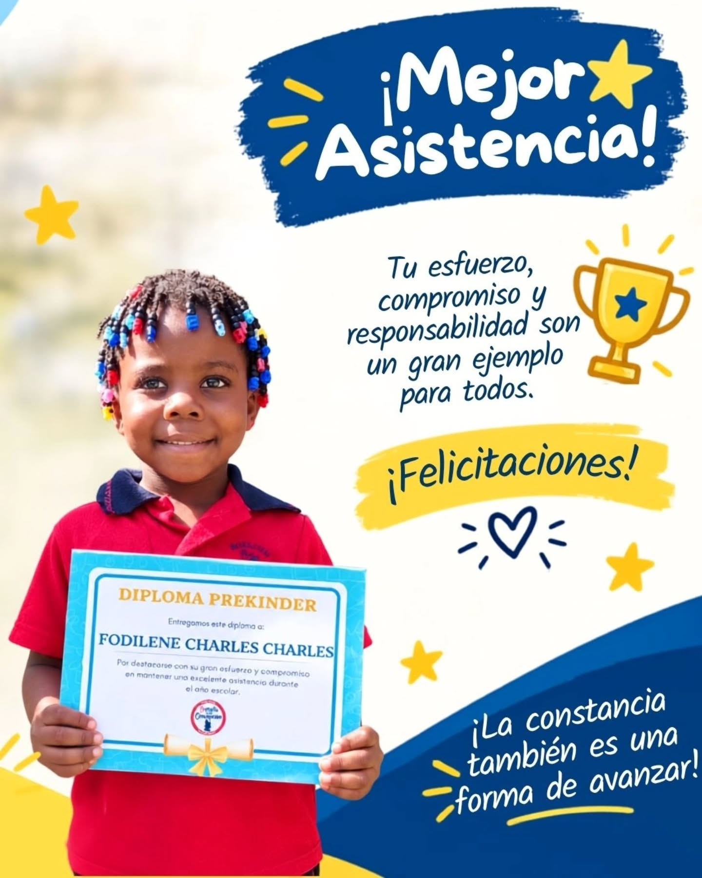 Celebramos la Mejor Asistencia en la Escuela Batalla de la Concepción!